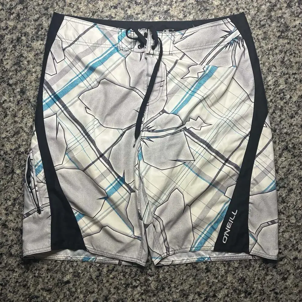 O'Neill Y2K Blue Floral Board Shorts Men Size 36